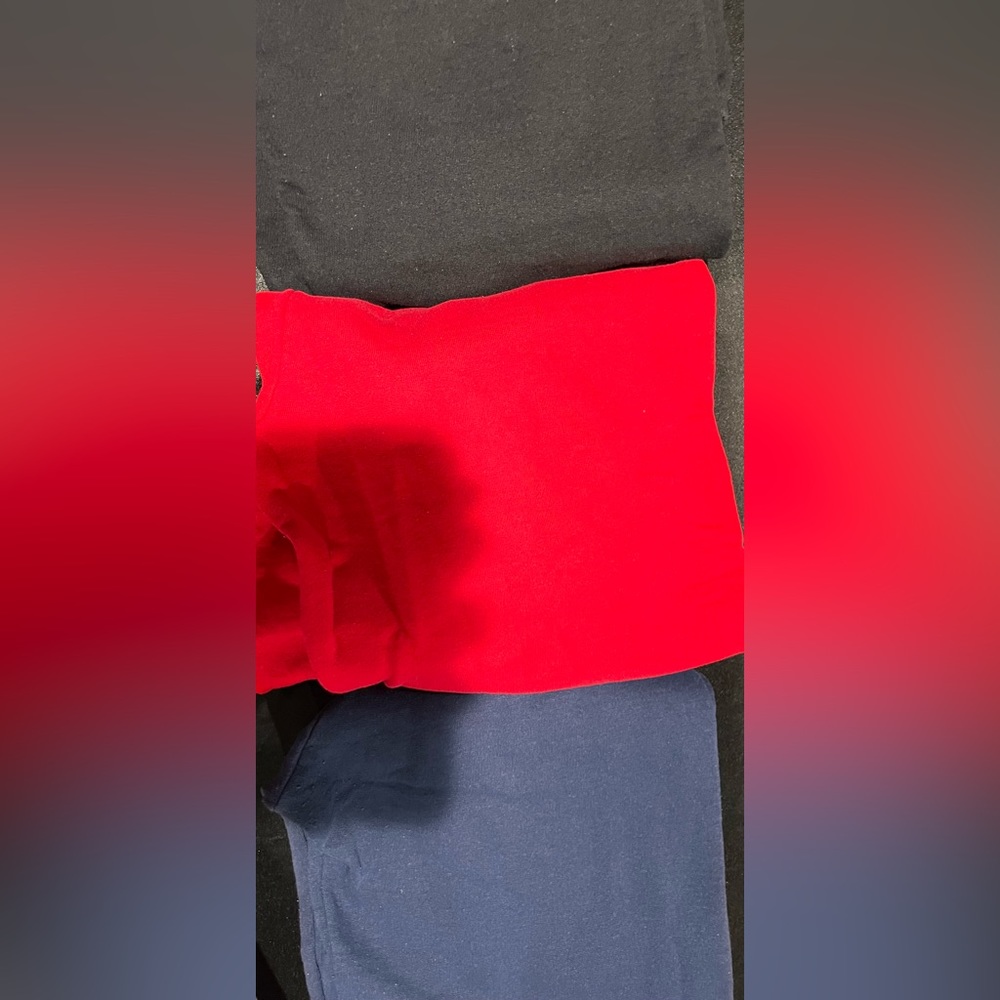 3 pack sweat pants(red, navy blue, black)